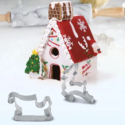 Produktbild von Form für Ausstecher – 3D-Lebkuchenhaus