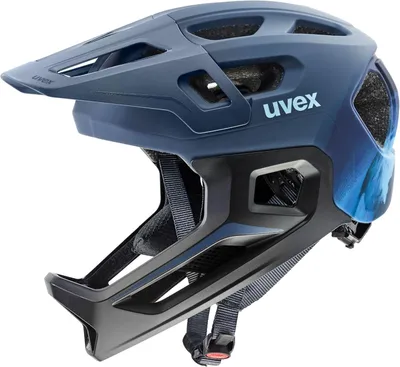 Produktbild von Helm Uvex React Jr. FullFace Integral Kinder dusk blue matt S41.4.698.0215