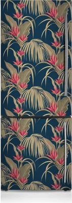 Produktbild von Dekoration Kühlschrank Aufkleber Magnete Küche Kühlschrankmagnete 60x205 cm - Tropische Palmen