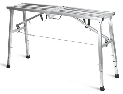 Productafbeelding van Eikuavons Klapbare werkbank, 120x29 cm, 3-voudig in hoogte verstelbaar, verzinkt staal, draagvermogen 150 kg