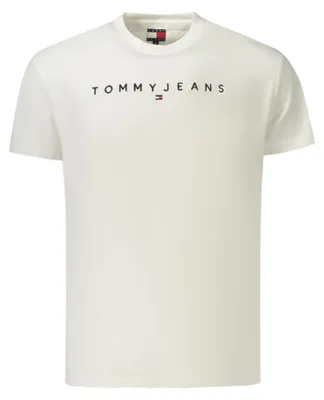 Produktbild von Herren T-Shirt Weiß Kurzarm, Rundhals, Stickerei aus Baumwolle