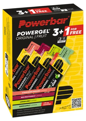 Image de Pack Multi-saveurs Gels Energetiques Vélo - Assortiment Fraise Banane Pomme Citron Fruits Rouges - Powerbar