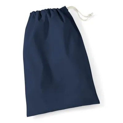 Immagine prodotto di Westford Mill W115 | Borsa in cotone / Borsa da palestra / varie dimensioni - Colore: Navy - Taglia: XS (14x20cm)