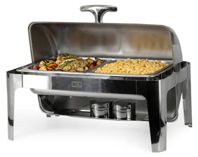 Produktbild von HCB Chafing Dish - Rolltop - 2 x 1/2 GN - 9 Liter - Edelstahl - 3478