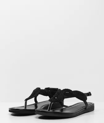 Produktbild von LASCANA Zehentrenner Sommerschuh, offener Schuh, schwarz Größe 42