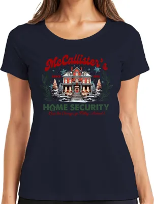 Produktbild von McCallister's Home Security Kevin Allein Zuhause - Weihnachten Christmas Xmas Damen T-Shirt, Navy, M