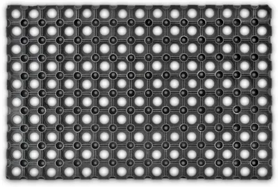 Zdjęcie produktu dla Gumowa mata Deurmat, 40 x 60 cm, prostokątna, antypoślizgowa, odporna na warunki atmosferyczne, do użytku wewnątrz i na zewnątrz, mata do wycierania, czarna