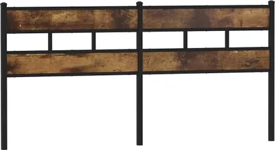 Produktbild von vidaXL Ersatz-Kopfteil Räuchereiche 193 cm Eisen und Holzwerkstoff