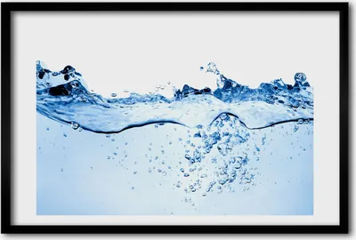 Produktbild von Bild 60x40 MDF-Rahmen, Wandkunst Wasser