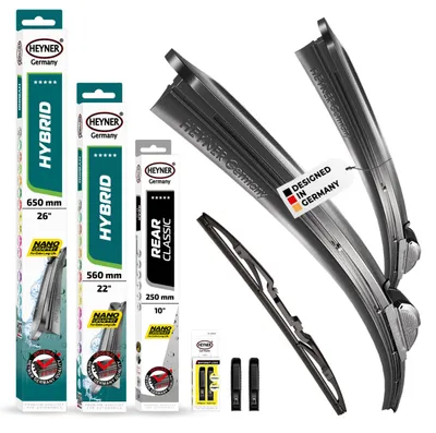 Obrázok produktu pre Kompletná súprava stieracích gumiek HEYNER® pre model RENAULT GRAND SCÉNIC II