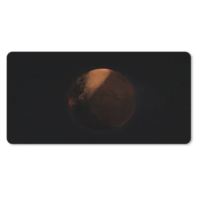 Produktbild von MuchoWow® Schreibtischunterlage Dunkles Bild vom Mars 80x40 cm - XXL Mauspad - Gaming Mauspad
