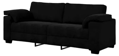 Produktbild von 3-Sitzer-Sofa Schwarz 178 cm Samt