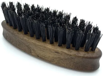 Produktbild von Bartbürste Ellipse Nussbaum, 5-reihig, Nußbaum
