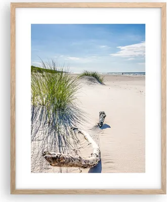 Produktbild von Gerahmtes Poster - Rahmen in heller Eiche - Mrzezyno Strand Meer - 40x50 cm - Wand Bild - Wanddeko - Wandbilder - Wandposter - Bilderrahmen - Bilder - Kunstdruck - Wandbild - P2NPA40x50-4281