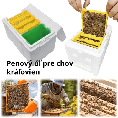 Obrázok produktu pre Penový box na chov včelích matiek - Mini nuc & matracový box - Opeľovací box pre včelárov - Odolný voči poveternostným vplyvom a regulácii teploty