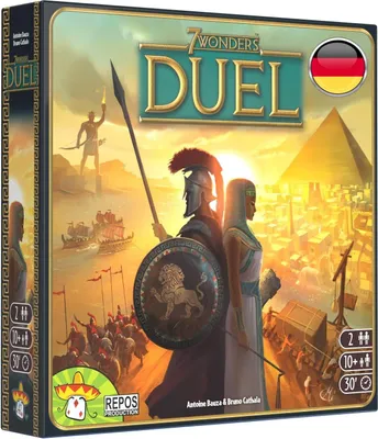 Produktbild von Asmodee | UNbox Now | Repos Production | 7 Wonders Duel | Grundspiel | Kennerspiel | Strategiespiel | 2 Spieler | Ab 10+ Jahren | 30+ Minuten | Deutsch