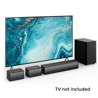 Productafbeelding van ULTIMEA 5.1 Soundbar met Dolby Atmos, 3D-omgevingsgeluidssysteem met subwoofer, 2 achterluidsprekers, Soundbar met Bluetooth 5.3 en instelbare bas