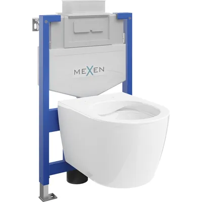 Obrázek produktu pro Mexen WC podomítkový set Felix XS-U stojan s WC mísou Carmen, Bílá - 6853388XX00