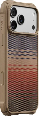 Productafbeelding van Pitaka Cairn hoesje iPhone 18 Pro Max – Aramidevezel en TPU constructie – Schokabsorberende technologie – Compatibel met MagSafe-accessoires - Oranje