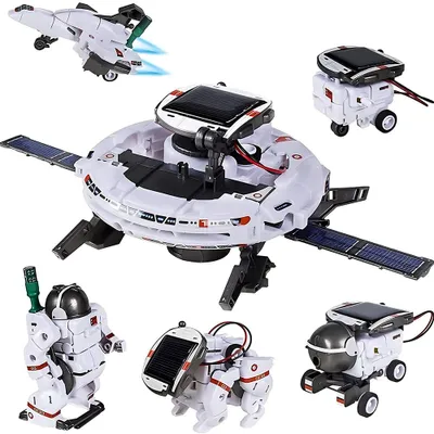 Image de 6 en 1 Robot Puzzle solaire Jouets éducatifs Jouets de construction Science d'apprentissage Enfants Jouets à partir de 8 ans Garçon