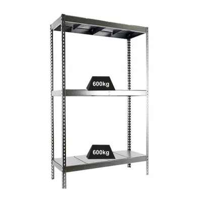 Produktbild von PROREGAL Schwerlastregal METAL BEAST THREE | HxBxT 200x180x45cm | Fachlast 600kg | Verzinkt