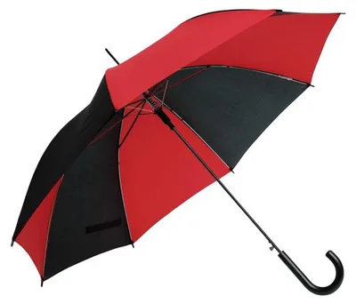 Immagine prodotto di L-Merch - Ombrello automatico LT4995 (89 cm x 103 cm) (nero/rosso)