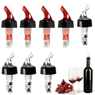 8 Flaschenausgießer aus Kunststoff für Wein und Cocktails