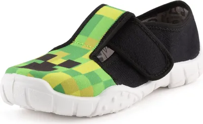 Image de Chaussons pour enfants Ladeheid LARW005 (blanc/noir/vert, taille 26 EU)