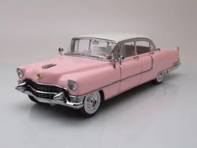 Produktbild von Greenlight Collectibles 12950 Cadillac Fleetwood Series 60 1955 pink weiß Elvis Presley 1:18