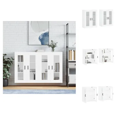 Produktbild von vidaXL Wandschränke 2 Stk. Weiß Holzwerkstoff -  Sideboards
