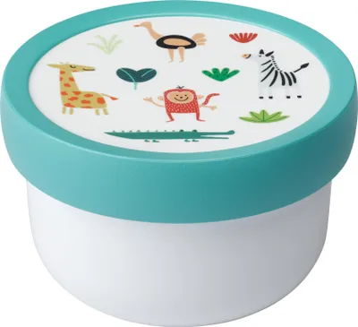 Image de Boîte à fruits Mepal Campus 300 ml avec fourchette Animal Friends
