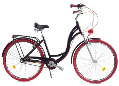 Zdjęcie produktu dla Rower Dallas City Alu 26" 3spd - czarny z czerwonym