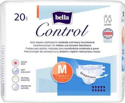 Zdjęcie produktu dla BELLA CONTROL Pieluszka średnia 20 ks