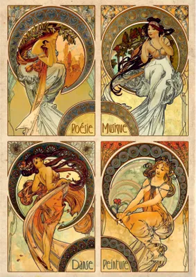 Image de D-Toys Puzzle Art Mucha 1000 pièces jeu de pose classique