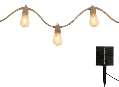 Obrázek produktu pro Girlanda solární de lano 10 žárovek 7.50M FANTASY CORD SOLAR
