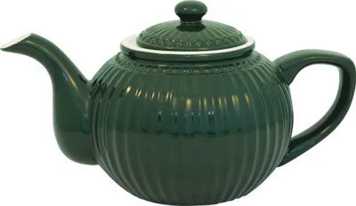 Produktbild von Greengate Teekanne ALICE PINEWOOD GREEN Grün 1 Liter Keramik Dunkelgrün