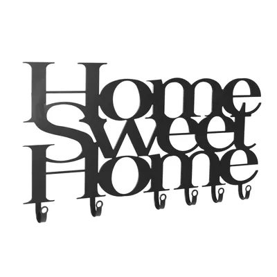 Obrázok produktu pre Nástenný vešiak so šiestimi háčikmi, Home Sweet Home