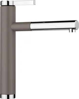 Immagine prodotto di BLANCO LINEE-S SILGRANIT look bicolore grigio vulcanico/cromo