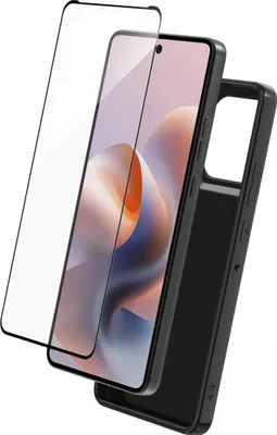 Obrázok produktu pre Čierne silikónové puzdro + VT 2.5D Moto G86 + SmartFrame