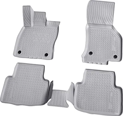 Zdjęcie produktu dla gumowe dywaniki podłogowe 3D do SKODA Octavia III | typ 5E | od 2012> | szare z obramowaniem