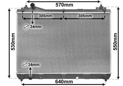 Produktbild von VAN WEZEL 52002104 Kühler Wasserkühler Motorkühler für SUZUKI Grand Vitara II SUV (JT, TE, TD)