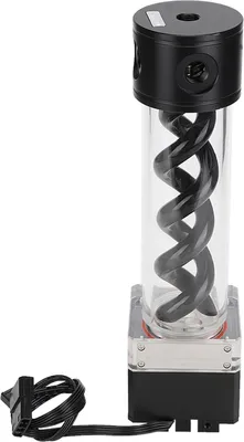 Imagen del producto de Bomba de refrigeración líquida, depósito, ánodo de aluminio, 4 metros de altura de elevación, accesorios para ordenador, modelo PUB FS6MB-24 ()
