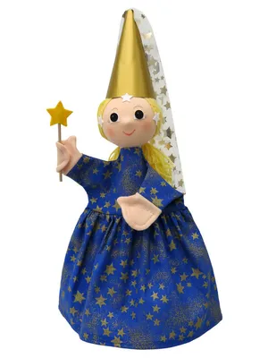 Obrázek produktu pro Ruční maňásek pohádková princezna 39 cm Pestrobarevné, 22088D