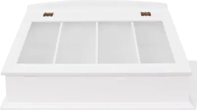 Produktbild von vidaXL Besteckschublade MDF Weiß Barocker Stil