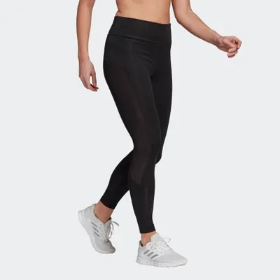 Image de Leggings d'entraînement pour femmes Adidas W Bl Tig Noir/Noir/Blanc Taille L