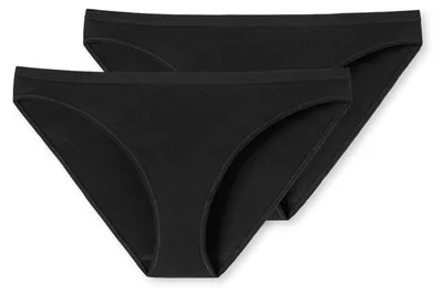 Produktbild von Schiesser Damen 2 er Pack Mini Gr. 34  schwarz