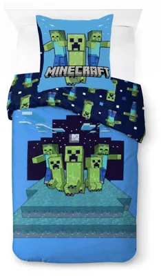 Produktbild von Minecraft Night Schemes Bettwäsche 140×200 cm, 70×90 cm