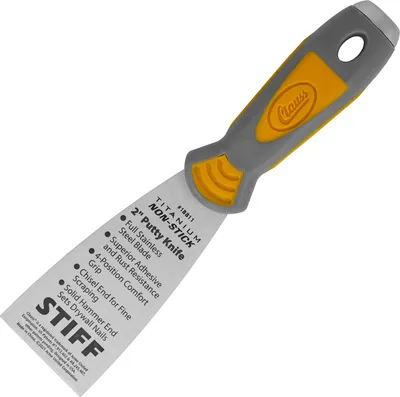 Produktbild von Clauss Spachtel 2" (5 cm) mit starrer, geschliffener Klinge in Profiqualität | Titanium Bonded Edelstahlklinge mit Antihaftbeschichtung | rutschfester, ergonomischer Griff | ideal zum Schaben und Kratzen | 18811