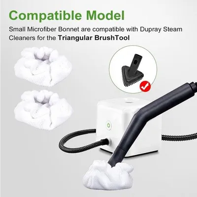 Produktbild von 3er Set wiederverwendbare dreieckige Micro-Velour Dampftücher für Dupray-Staubsauger