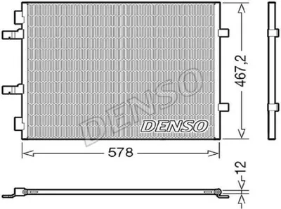 Produktbild von DENSO DCN20042 Kondensator Klimaanlage Klimakondensator für OPEL Vivaro A Kastenwagen (X83)